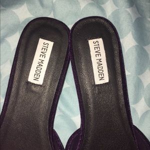 Brand new Steve Madden suede mules size 9.5